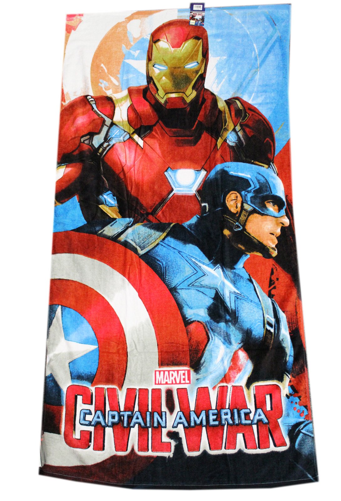 Captain America: Civil War Iron Man and Cap Beach/Bath Towel